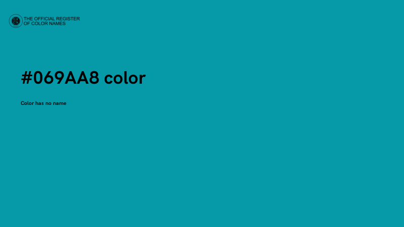 #069AA8 color image