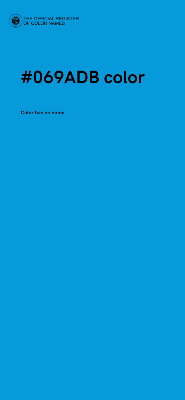#069ADB color image