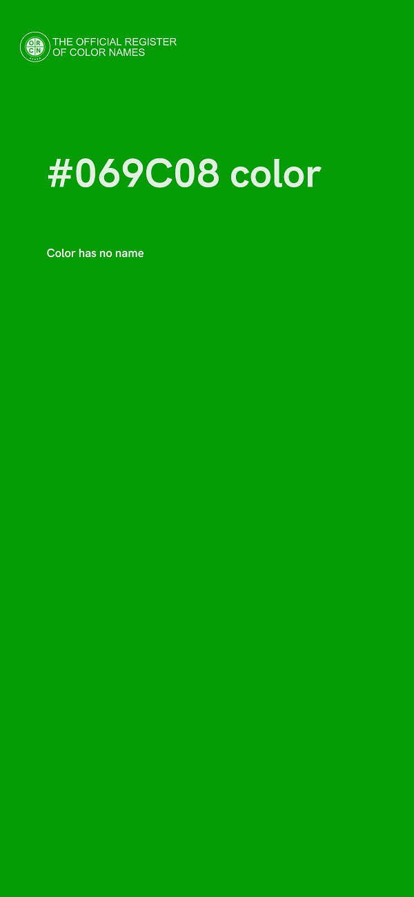 #069C08 color image
