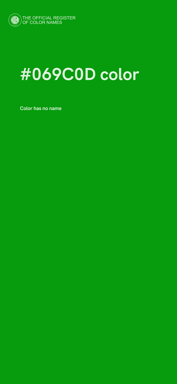 #069C0D color image