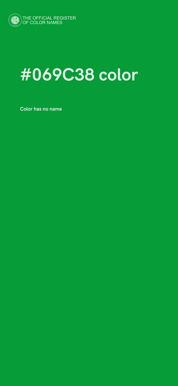 #069C38 color image