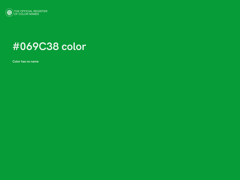 #069C38 color image