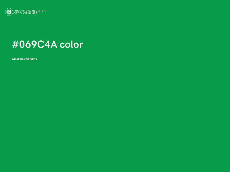 #069C4A color image