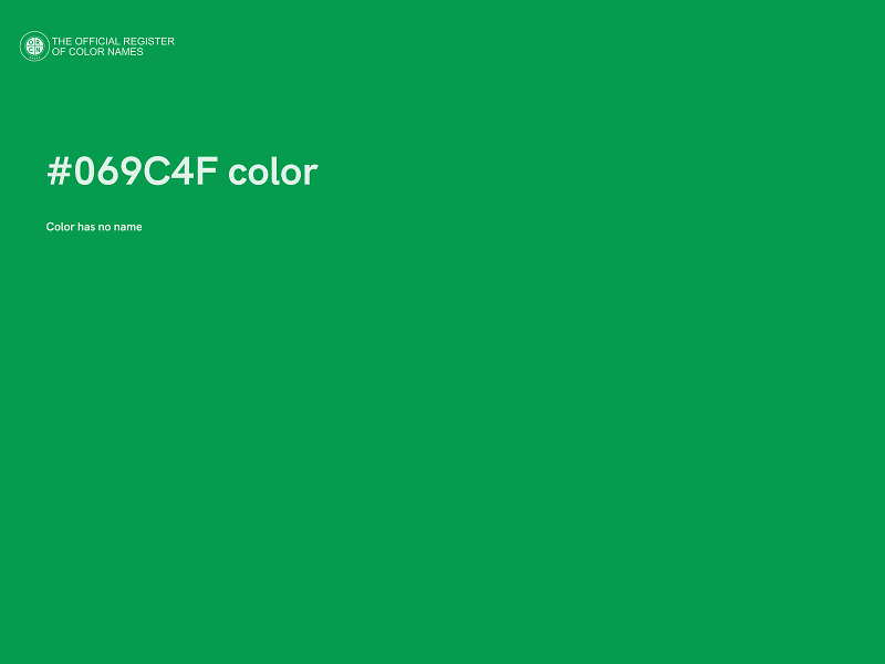 #069C4F color image