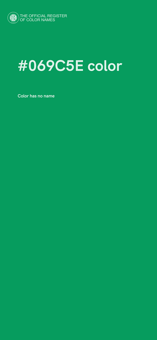 #069C5E color image