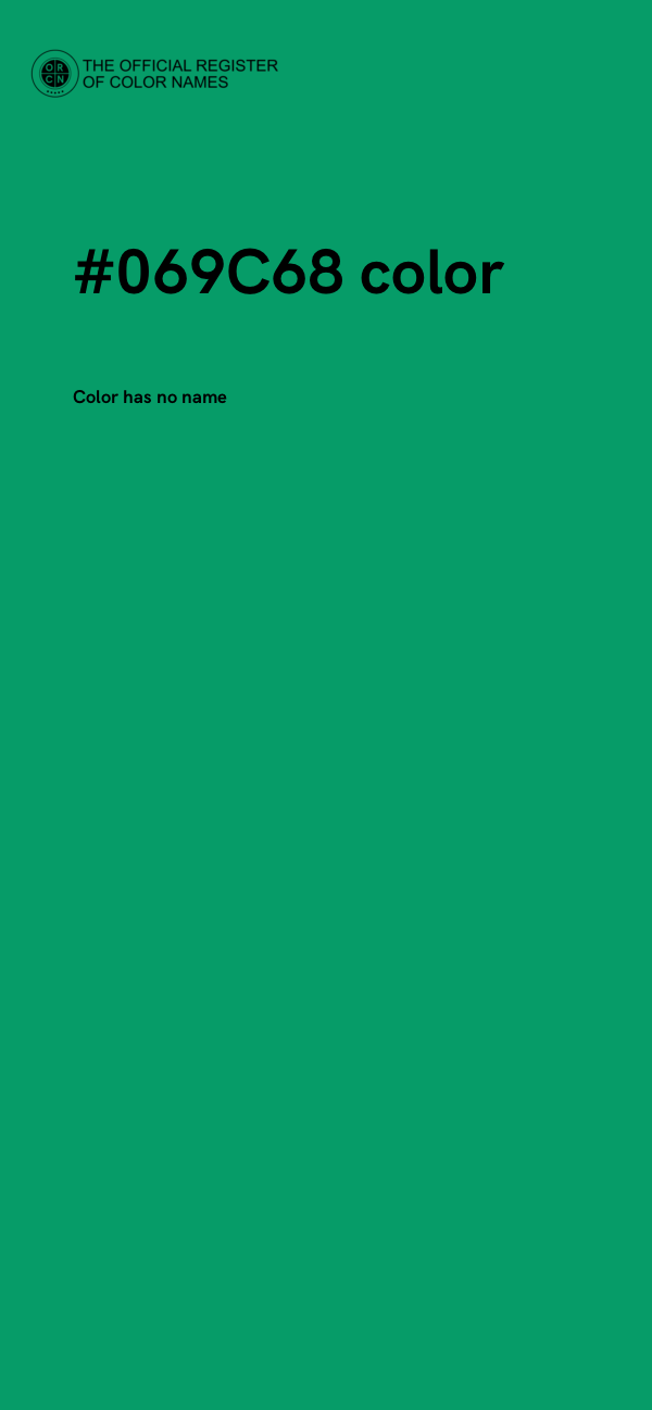 #069C68 color image
