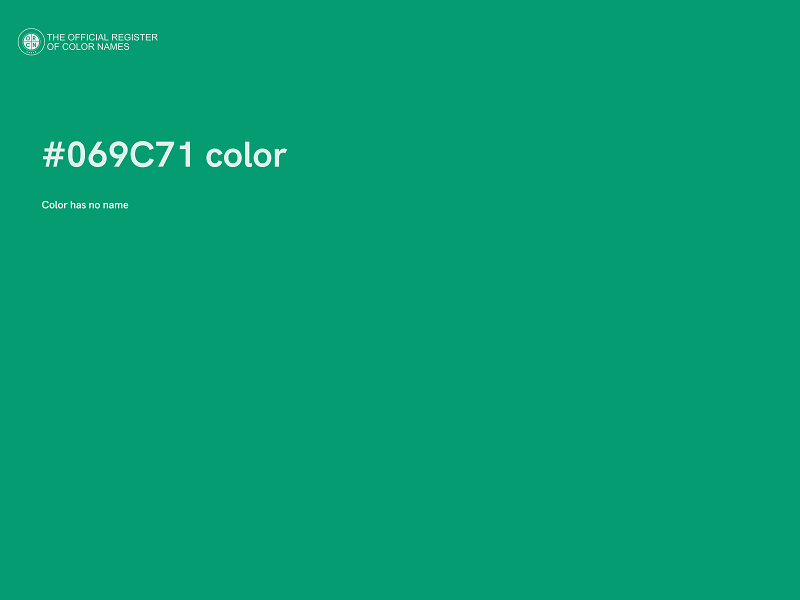 #069C71 color image
