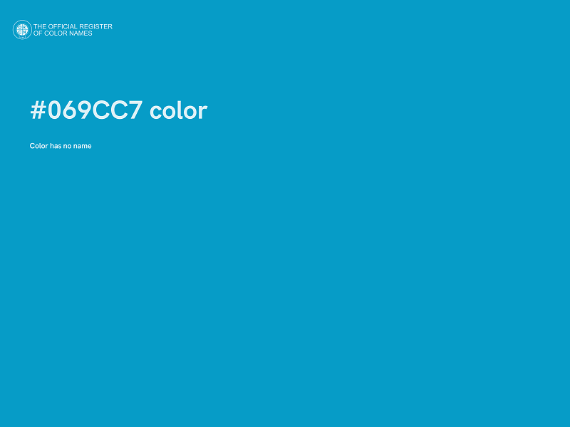 #069CC7 color image
