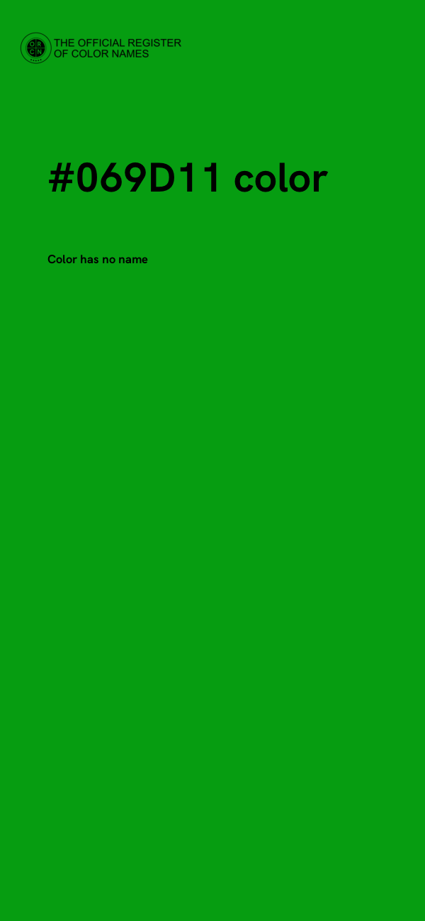 #069D11 color image