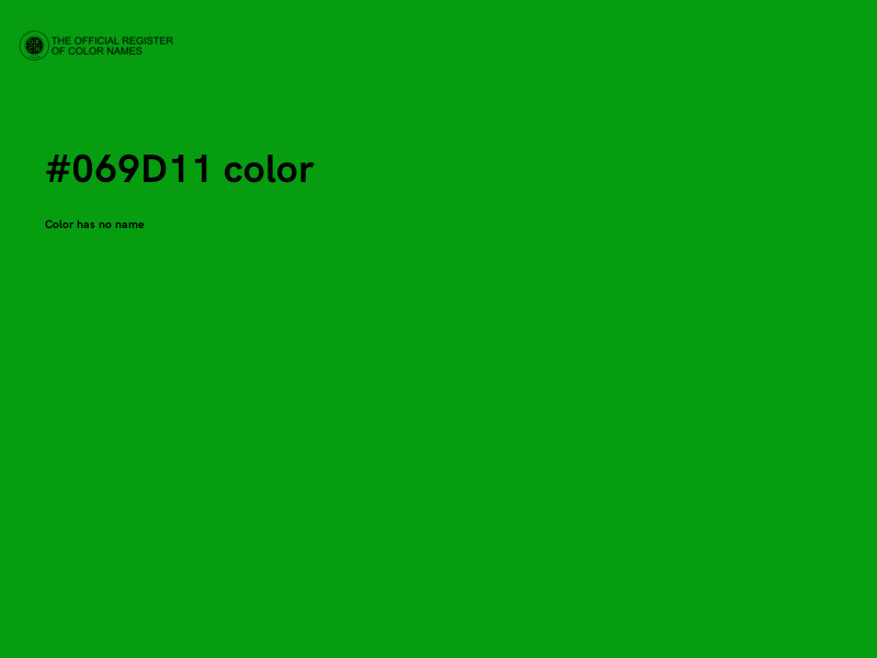 #069D11 color image