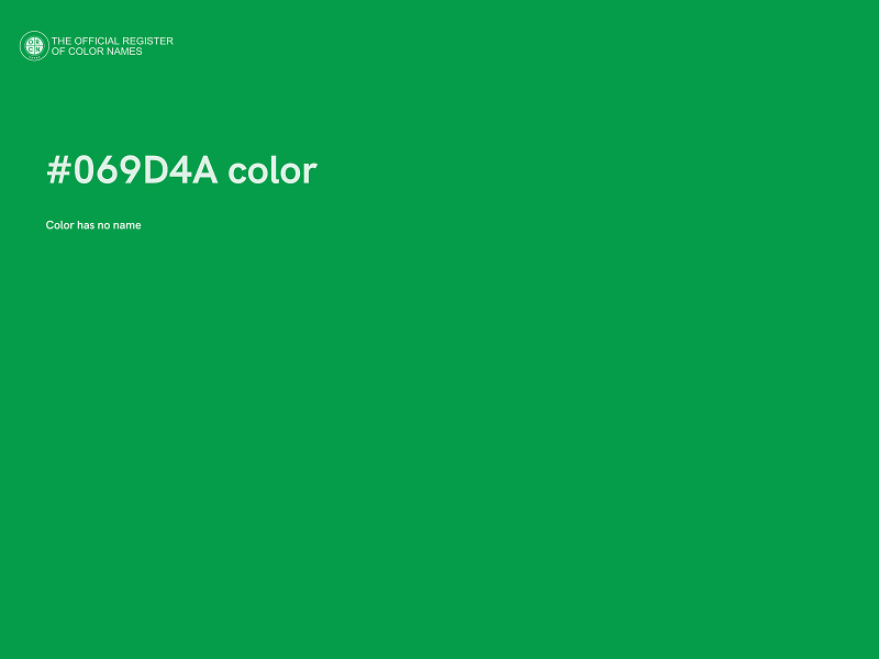 #069D4A color image