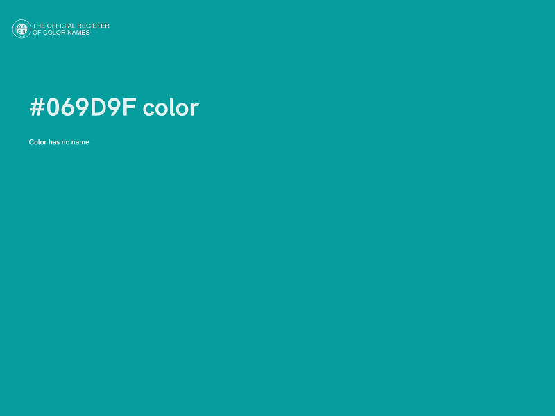 #069D9F color image