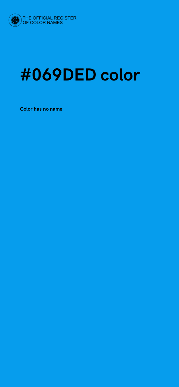 #069DED color image