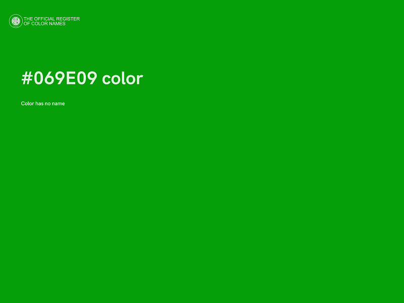 #069E09 color image