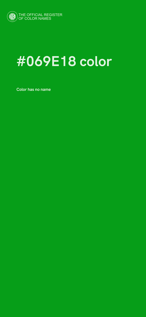 #069E18 color image