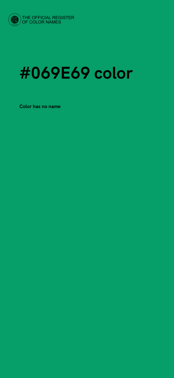 #069E69 color image
