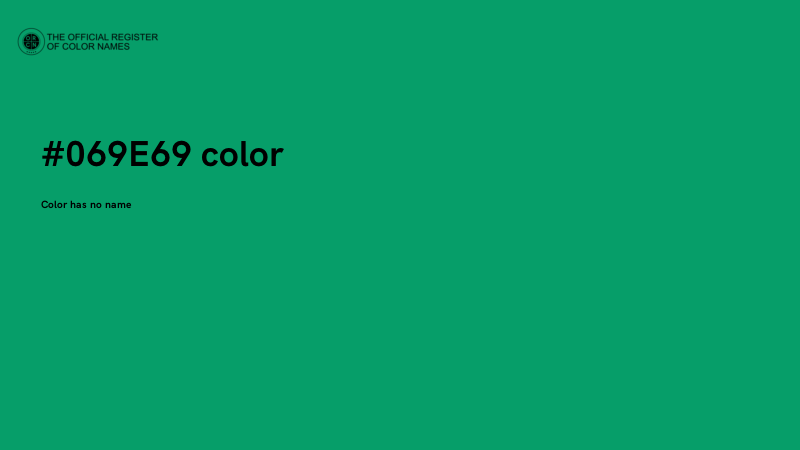 #069E69 color image