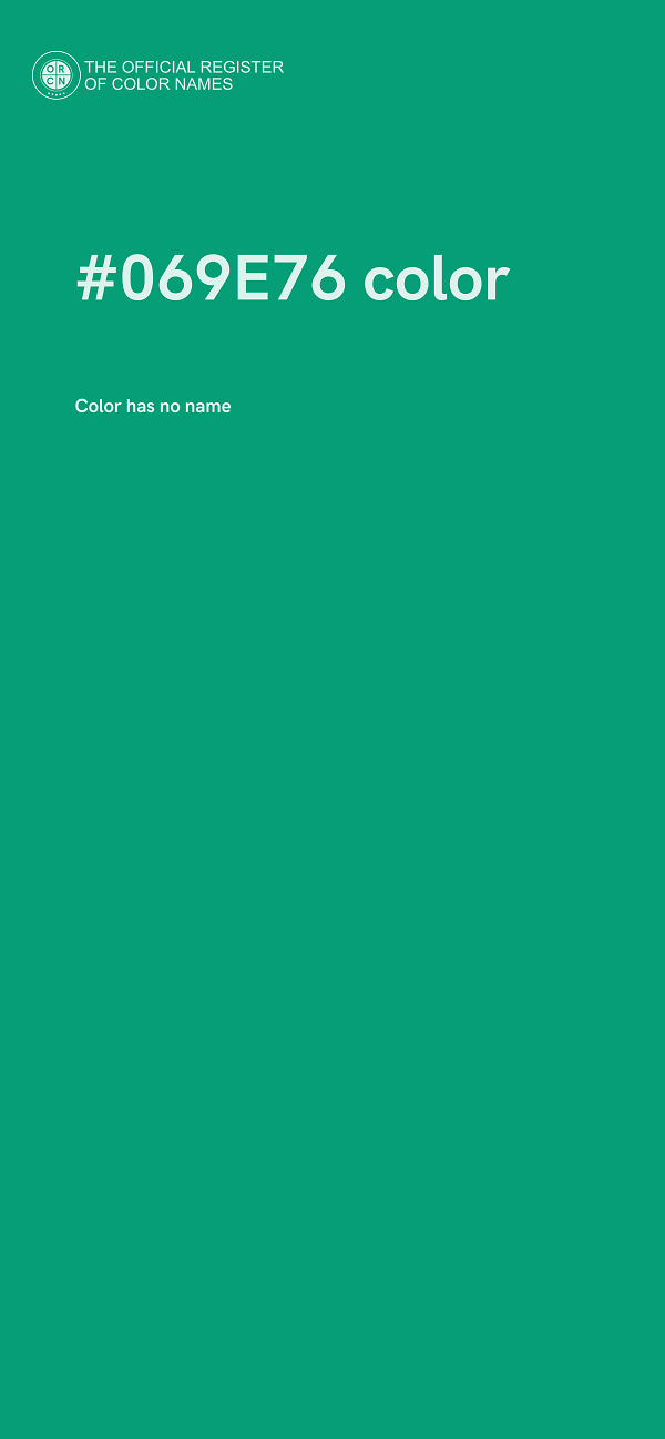 #069E76 color image