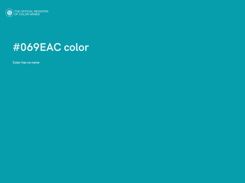 #069EAC color image