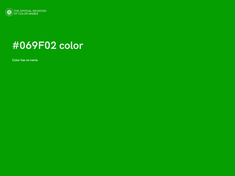 #069F02 color image