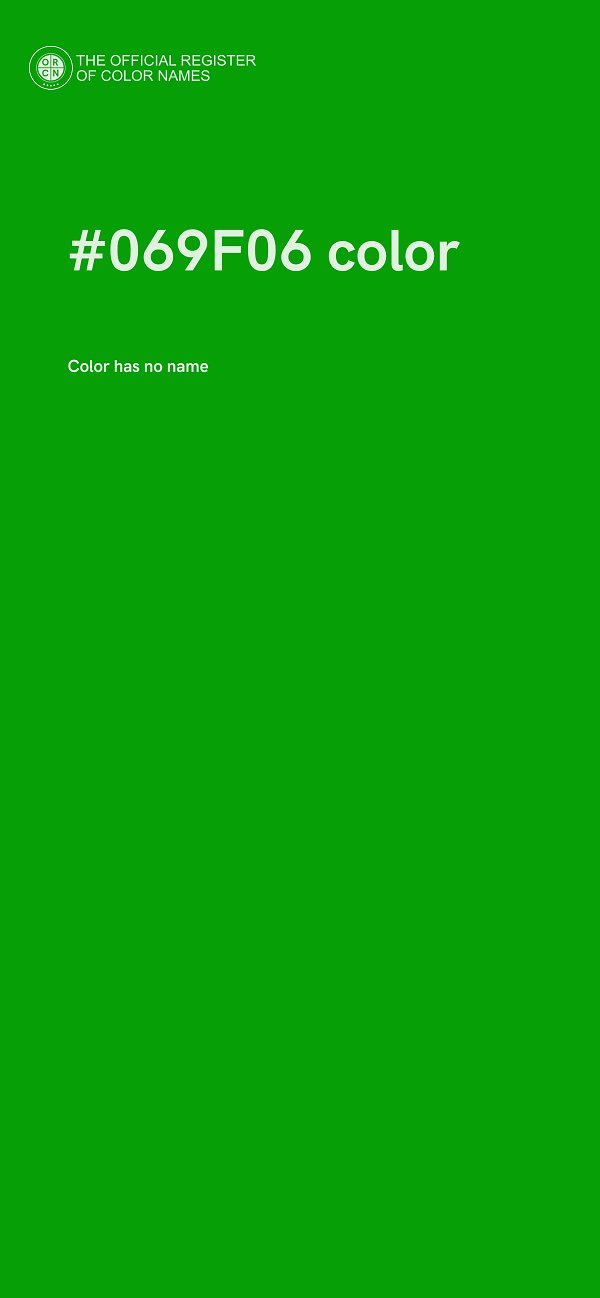 #069F06 color image