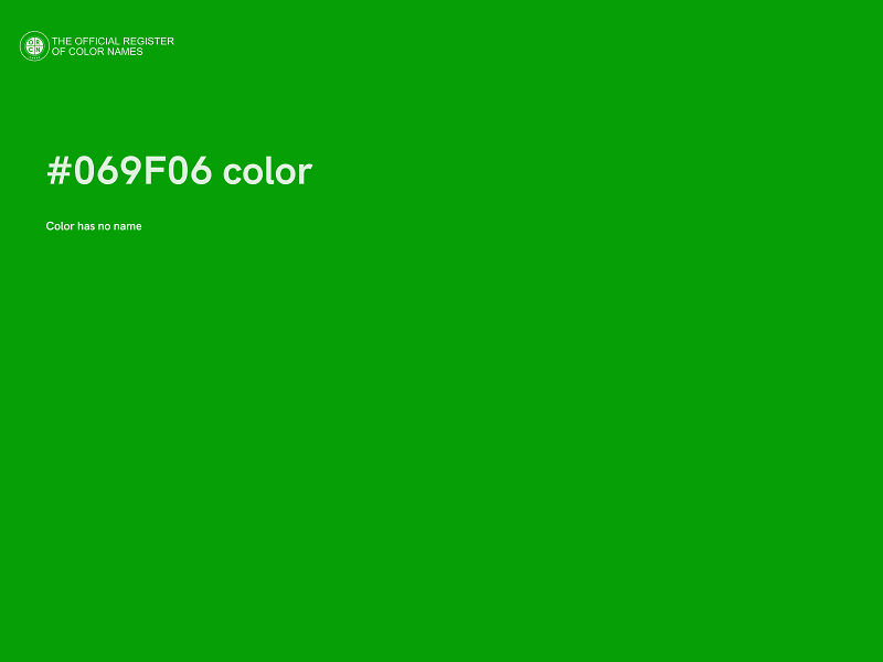 #069F06 color image