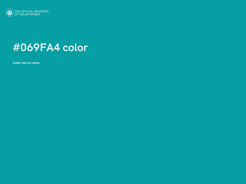 #069FA4 color image