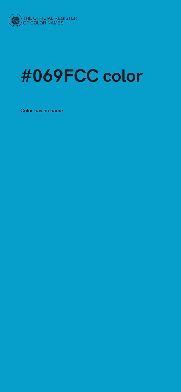 #069FCC color image