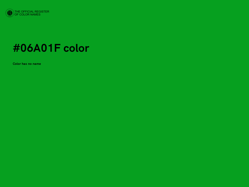 #06A01F color image
