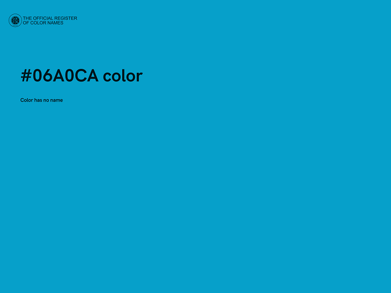 #06A0CA color image