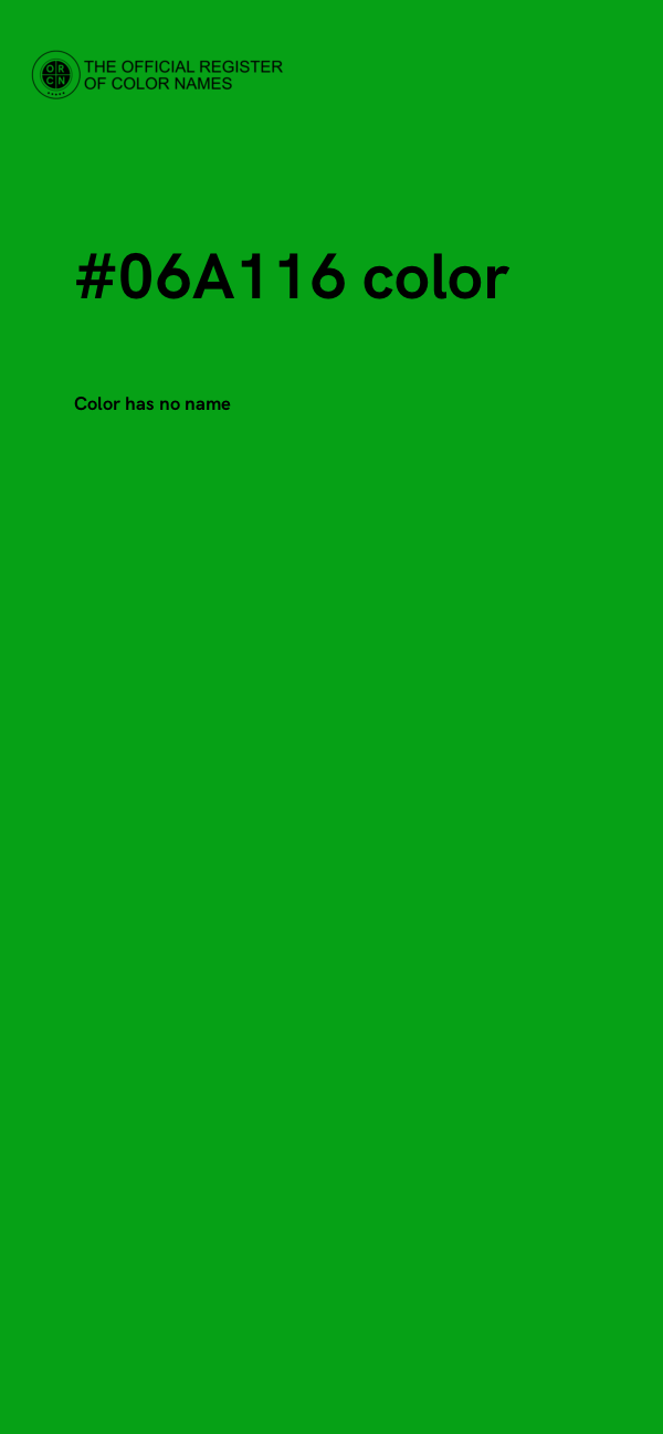 #06A116 color image