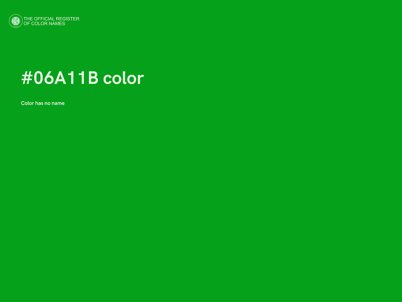 #06A11B color image