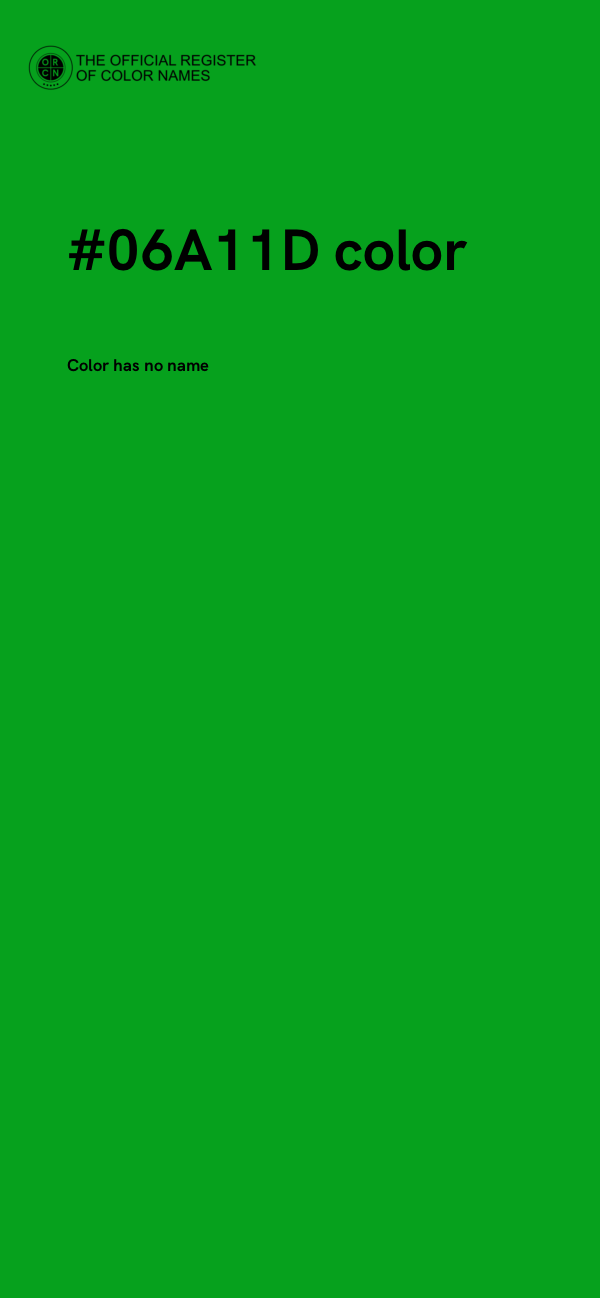 #06A11D color image