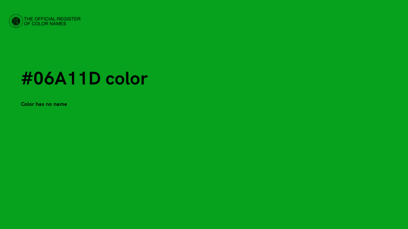 #06A11D color image