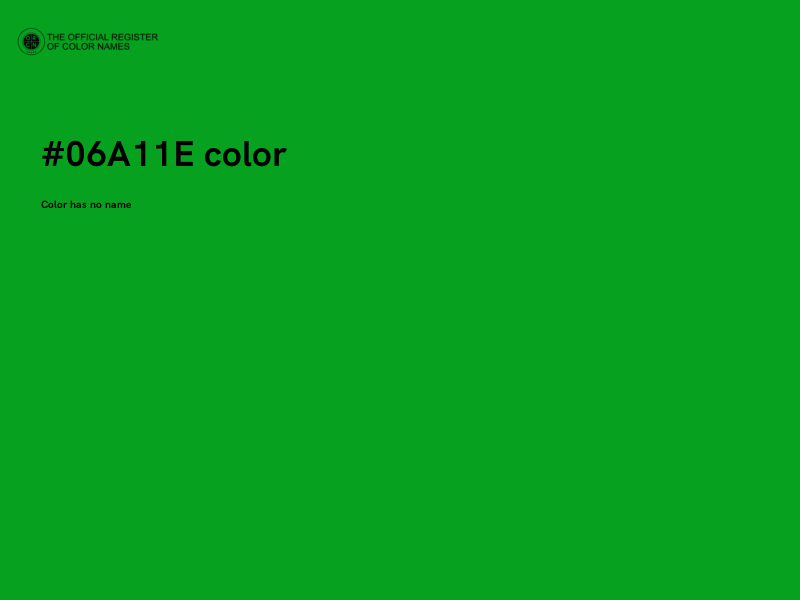 #06A11E color image