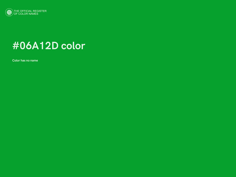 #06A12D color image