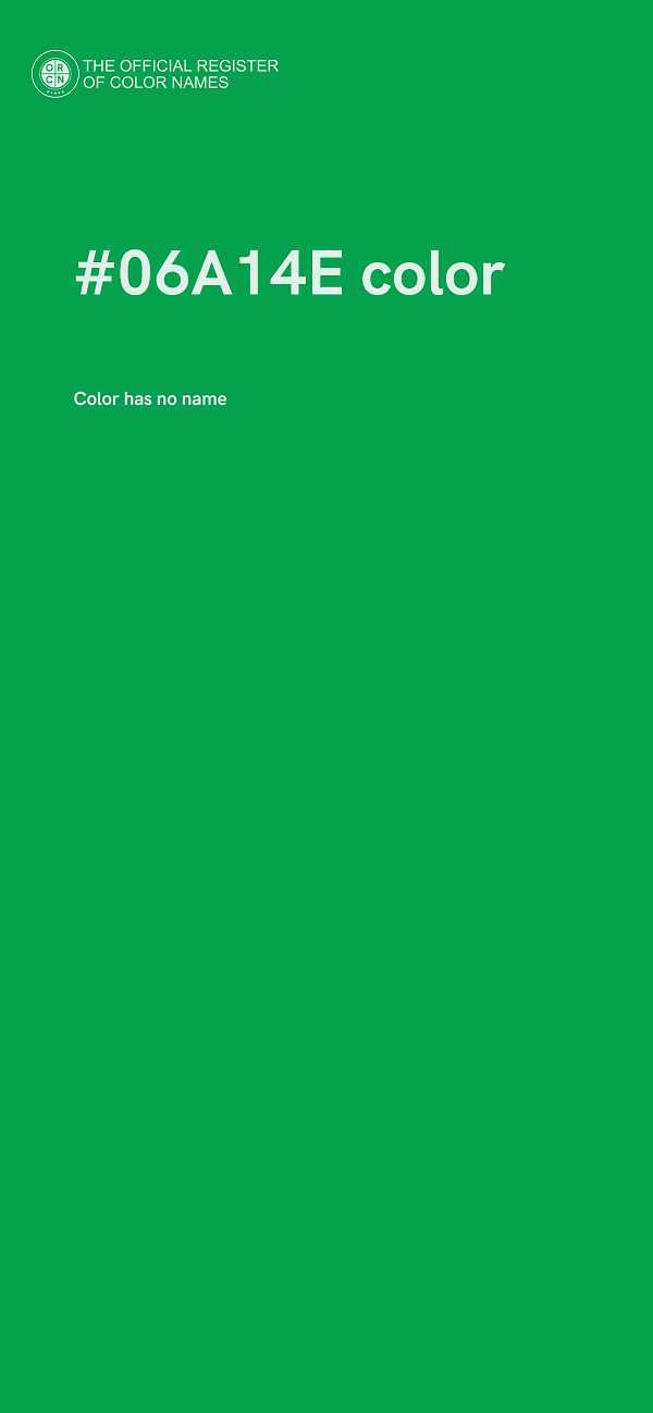 #06A14E color image