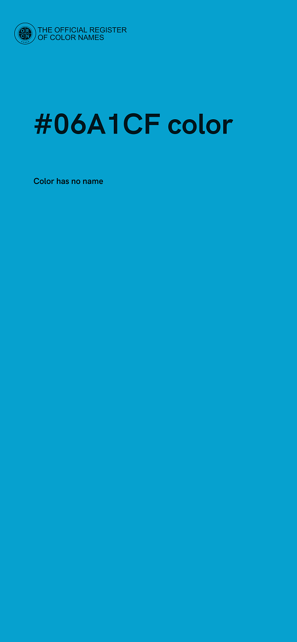 #06A1CF color image