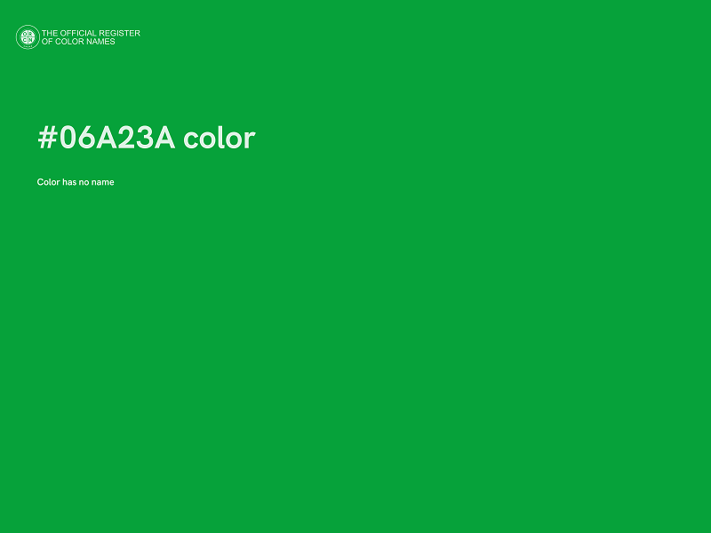 #06A23A color image