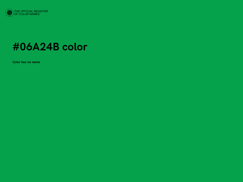 #06A24B color image