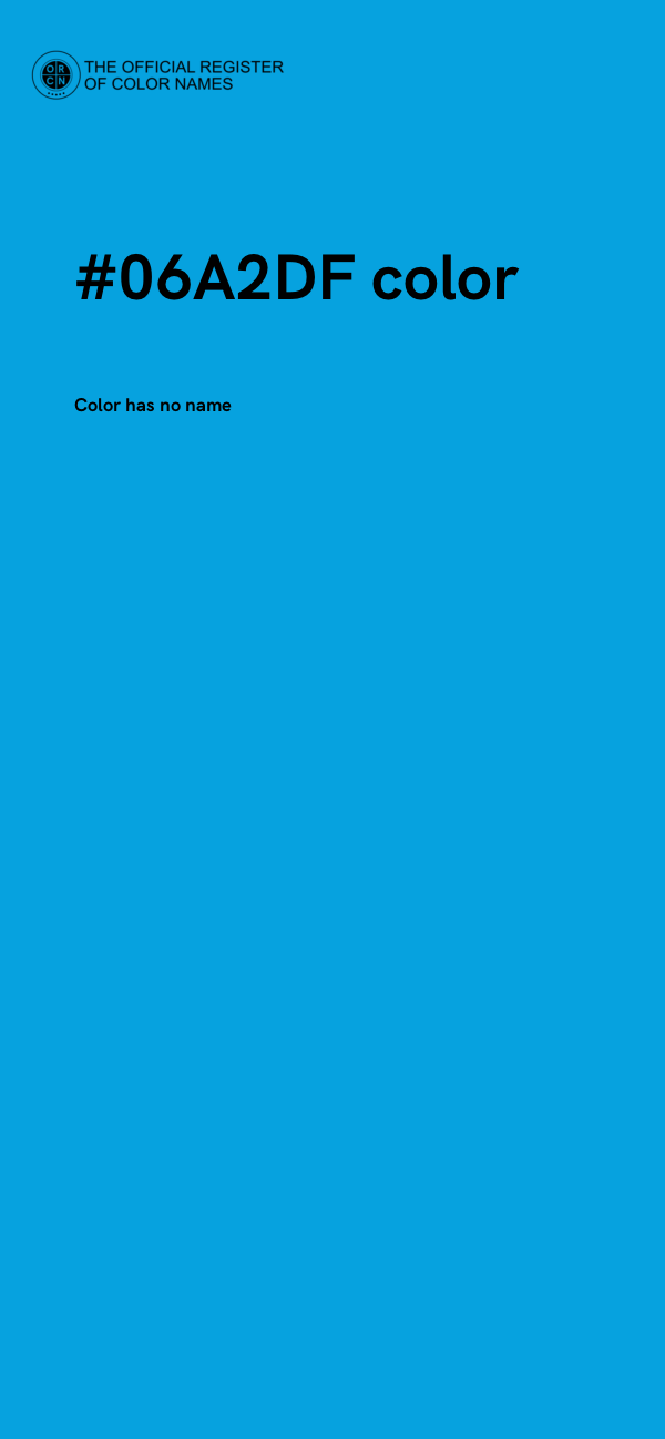 #06A2DF color image