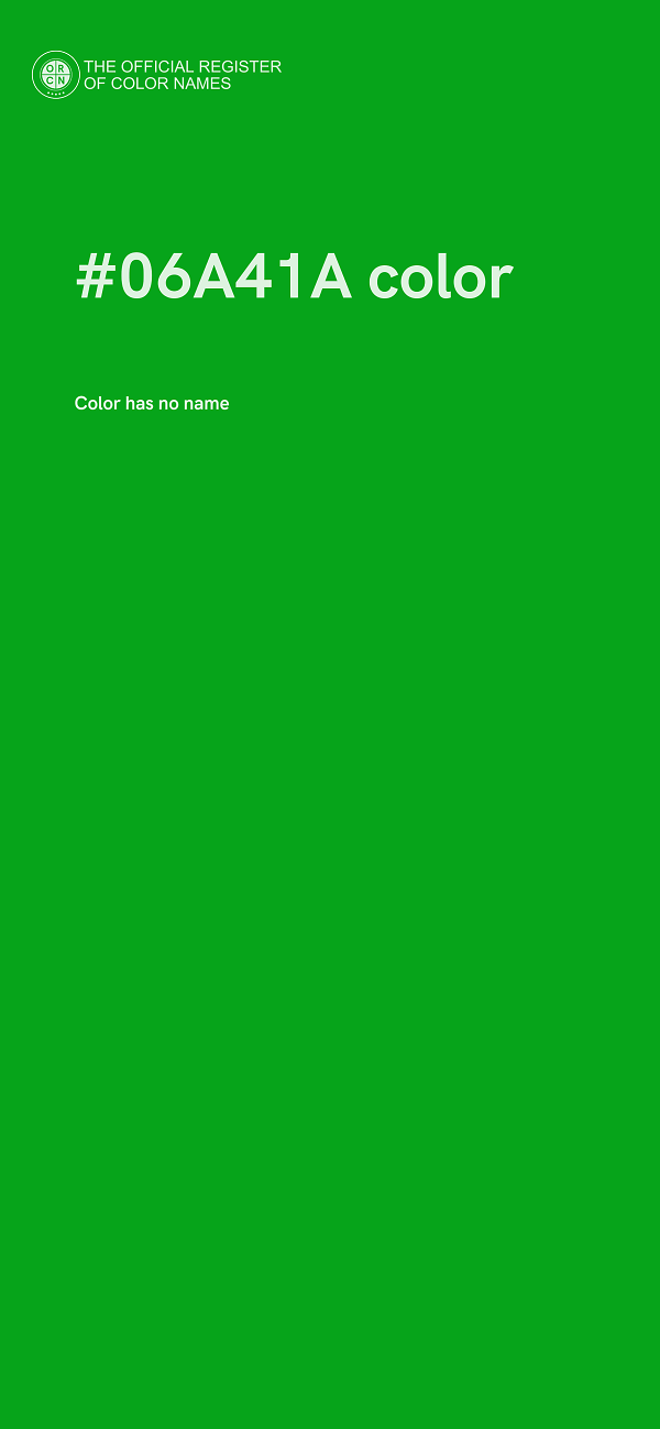 #06A41A color image