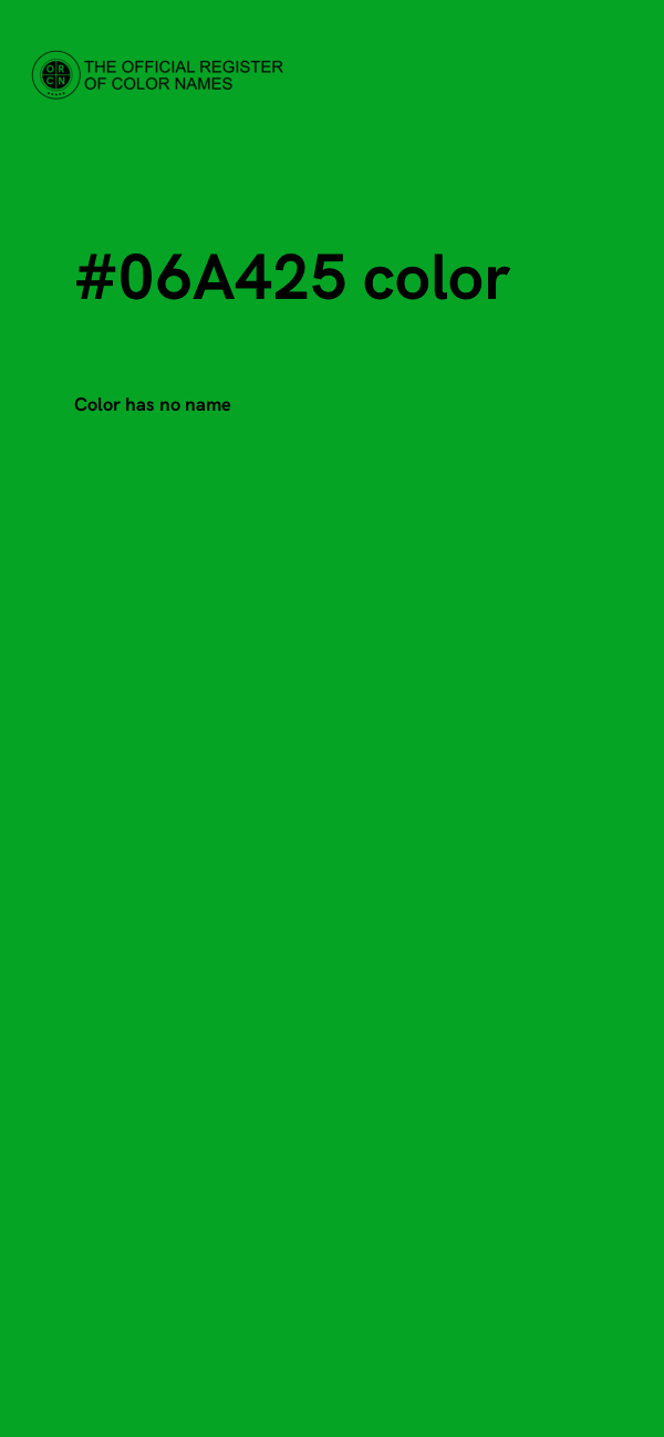 #06A425 color image