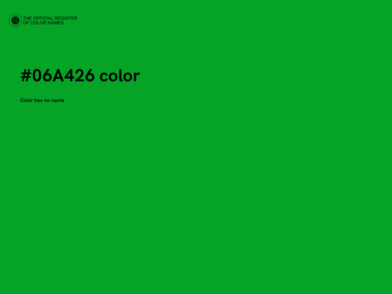 #06A426 color image