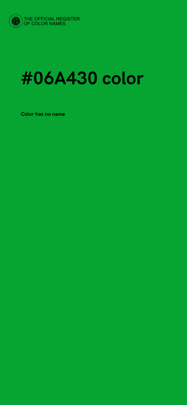 #06A430 color image