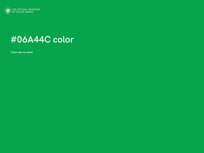 #06A44C color image