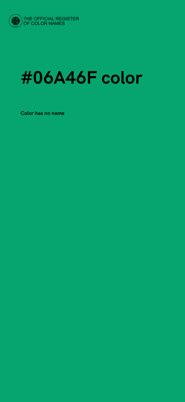 #06A46F color image
