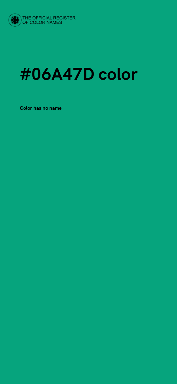 #06A47D color image