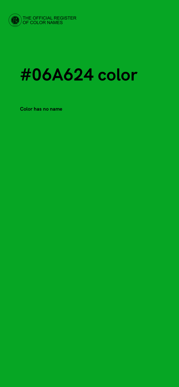 #06A624 color image