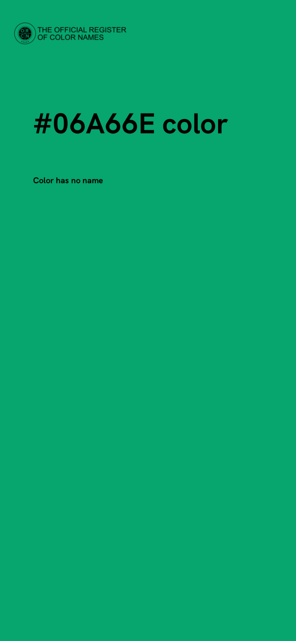 #06A66E color image